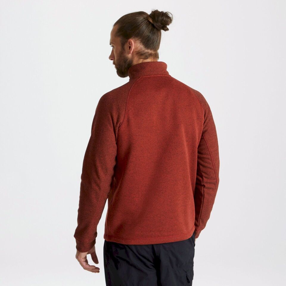 CRAGHOPPERS Barker Yarım Fermuar Flc Polar Bordo
