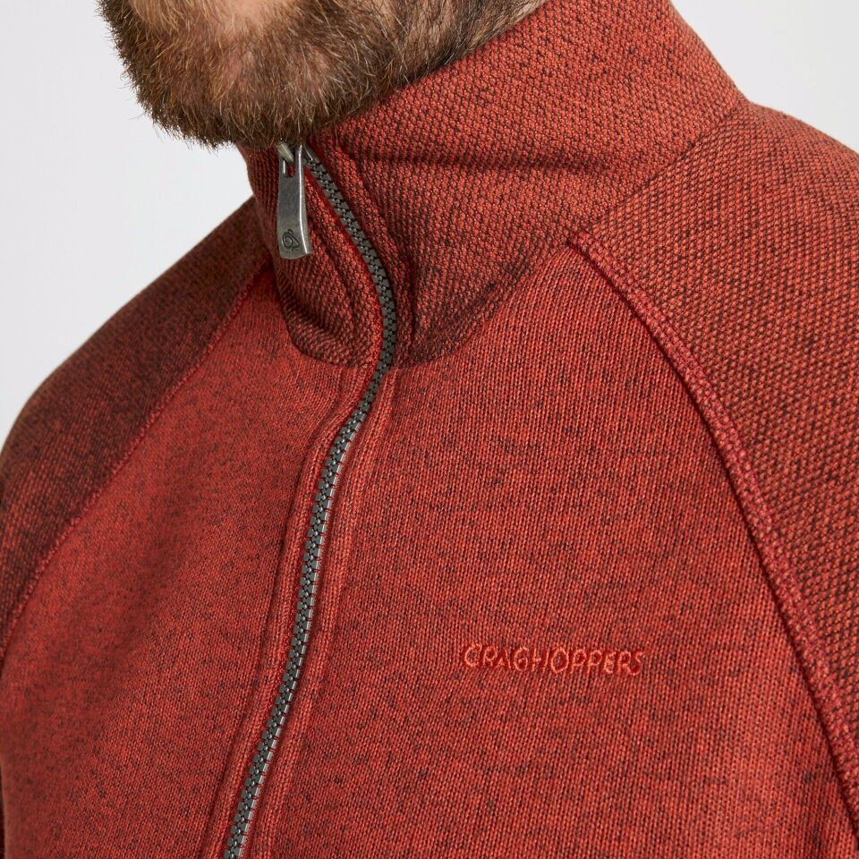 CRAGHOPPERS Barker Yarım Fermuar Flc Polar Bordo