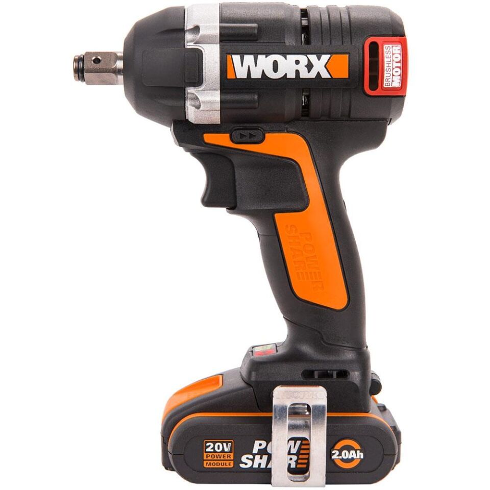 WORX WX279 20Volt/2.0Ah Li-ion Çift Akülü Şarjlı 300Nm Kömürsüz Profesyonel Somun Sıkma