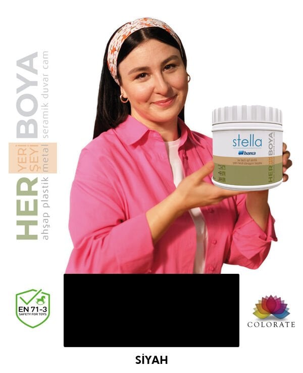 Bianca Stella Rengarenk Siyah - 500 Ml
