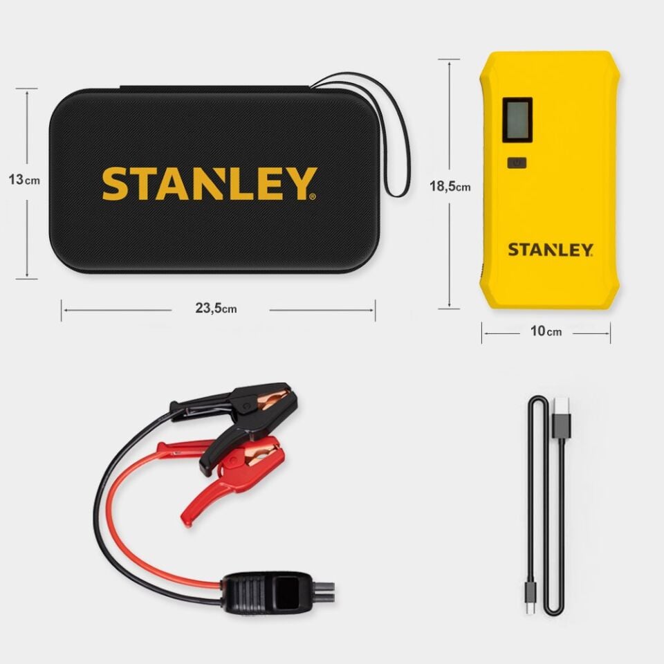 STANLEY SXA135 Lityum Polimer Akü Takviye Cihazı + PowerBank 12 V 1000 Amper