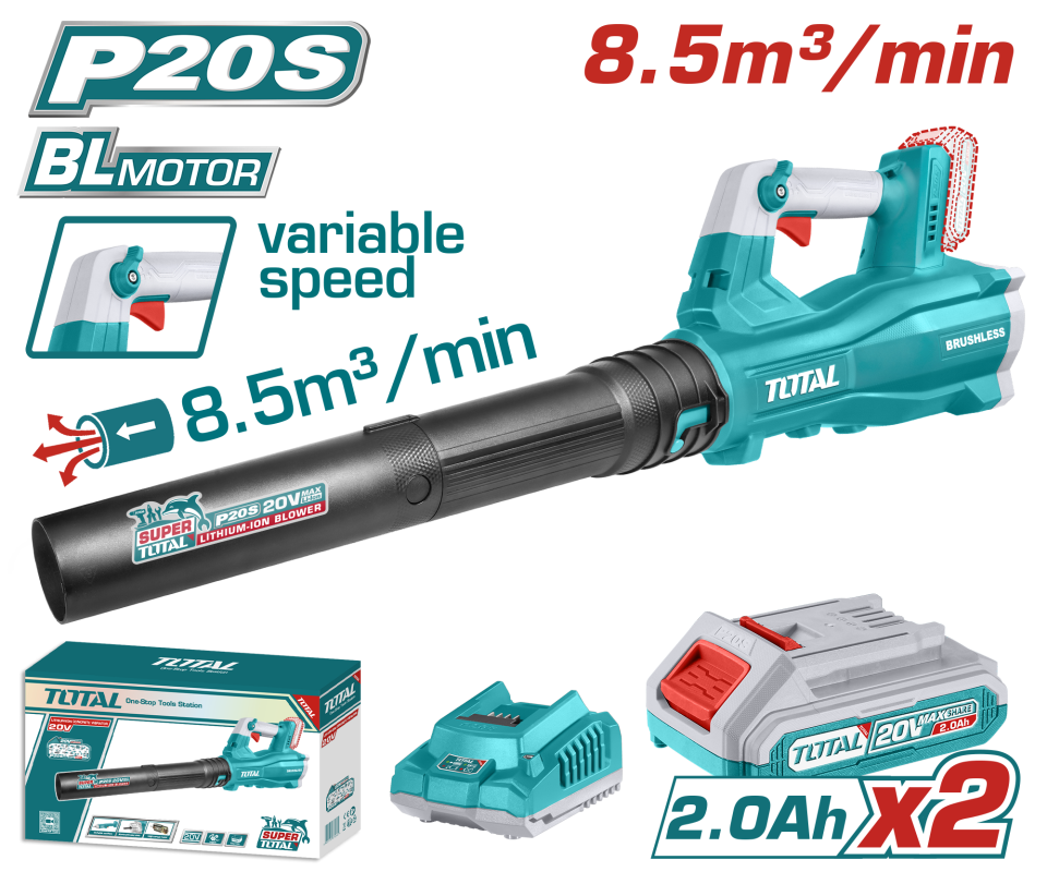 Total Li-Ion Akülü Üfleme Makinesi 2x2.0Ah  TABLI20428E