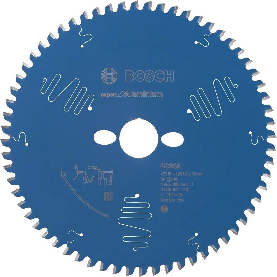 BOSCH Expert for Aluminyum 216x30x2,6 mm 64 Diş Aluminyum Elmas Daire Testere