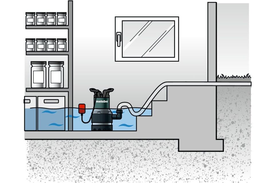 METABO TPS 14000 S COMBI Dalgıç Pompa (Kirli ve Temiz Su İçin)