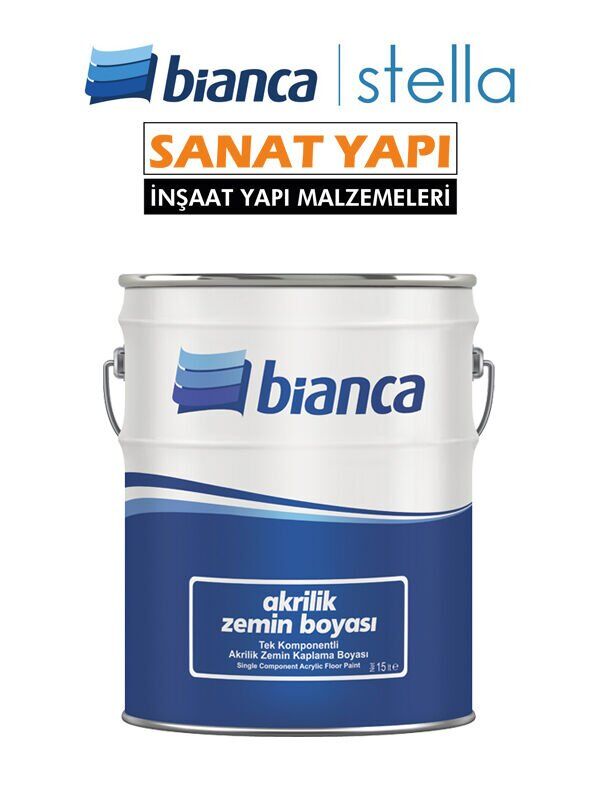 Bianca Akrilik Zemin Boyası - Beyaz 15lt