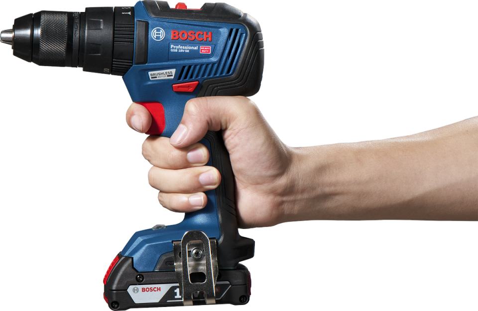 BOSCH GSB 18V-50 Kömürsüz Şarjlı Darbeli Matkap 18V 2+5 Ah Çift Akü