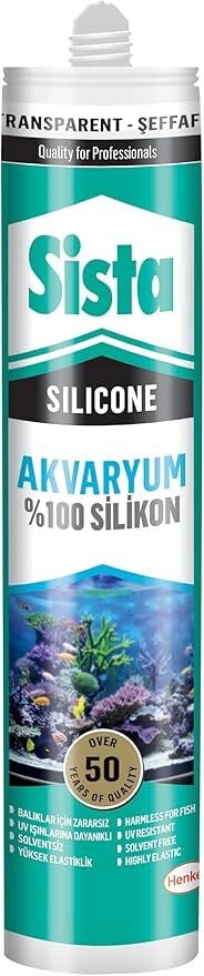 Sista Akvaryum Silikonu Şeffaf 280ml