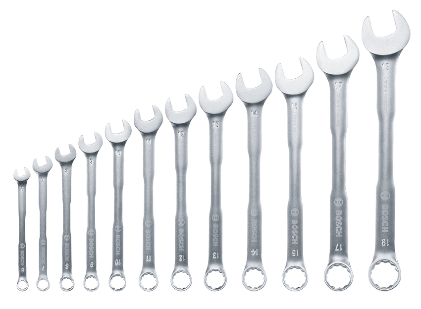 BOSCH 12 Parça Kombine Anahtar Takımı 6-19 mm (1600A02Z9D)
