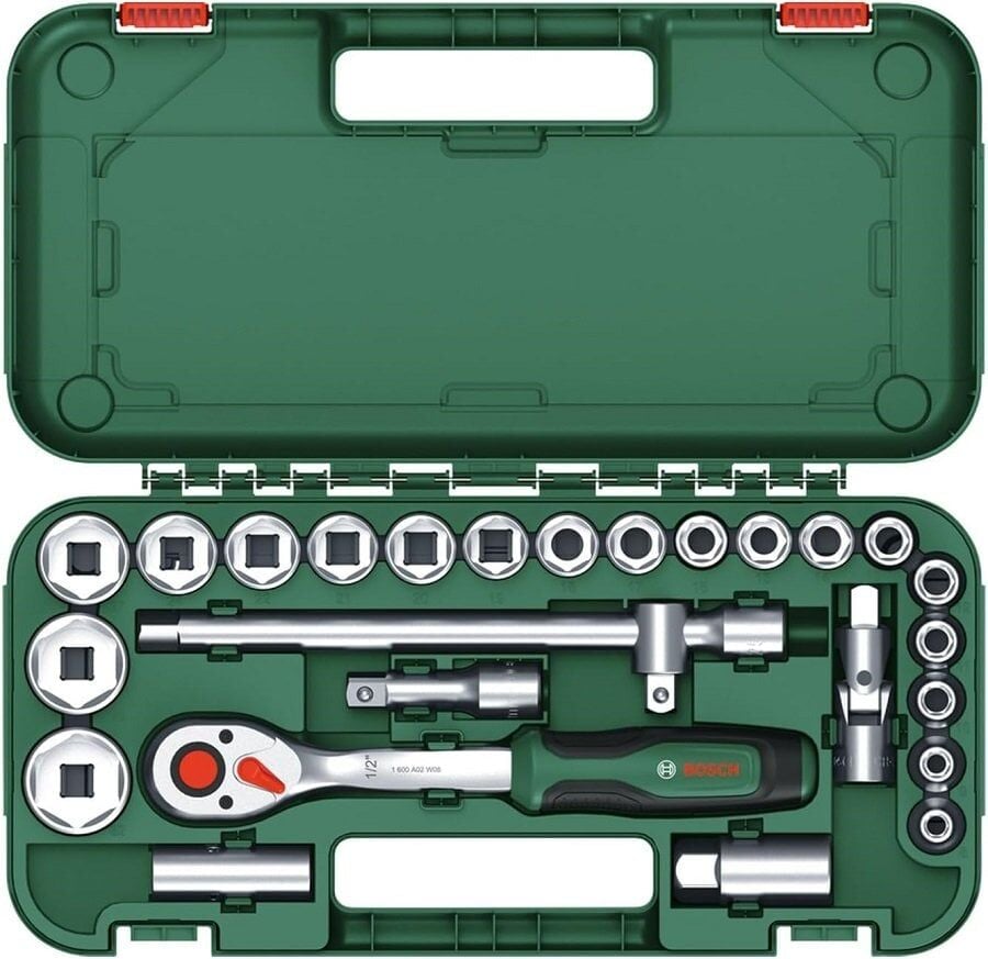 BOSCH 25 Parça 1/2'' Lokma Takımı (1600A02Z9F)