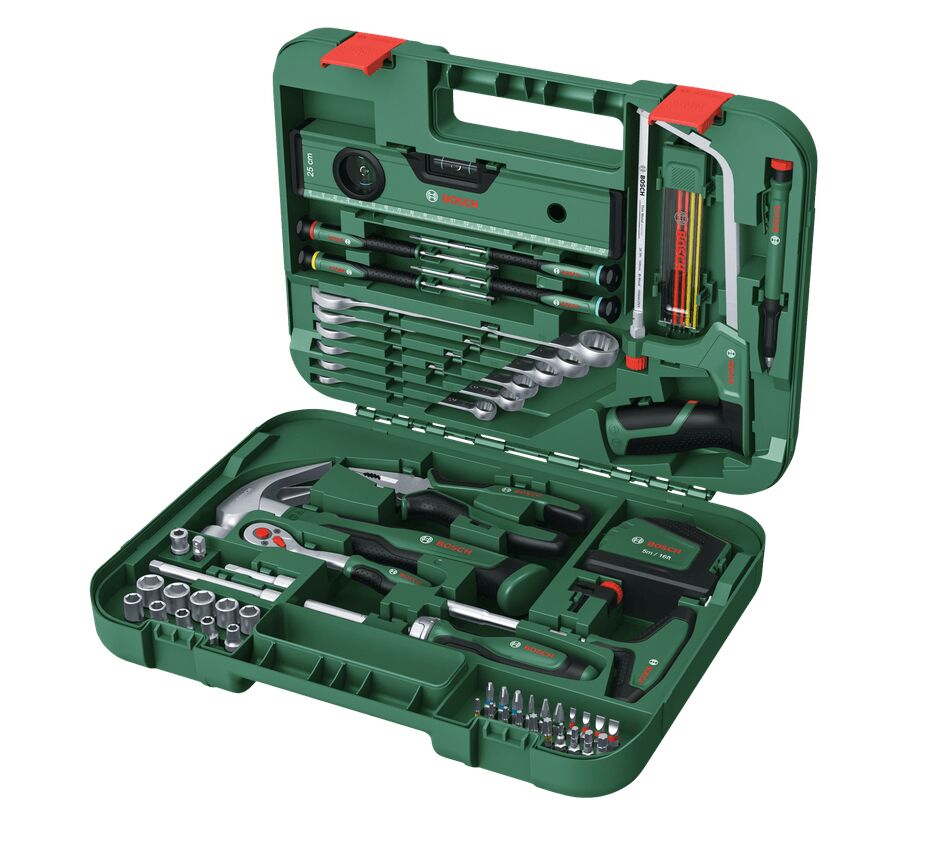 BOSCH ADVANCED 64 Parça Çok Amaçlı Montaj - Anahtar ve Lokma El Aleti Seti