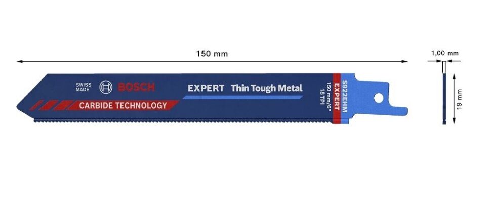 BOSCH S 922 EHM Paslanmaz İçin Tilki Kuyruğu Testere Ucu 150 mm