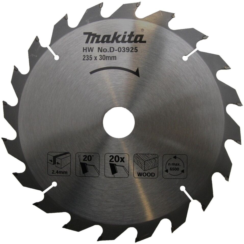 MAKİTA D-03925 Daire Testere 235x2.4x30 20 Diş