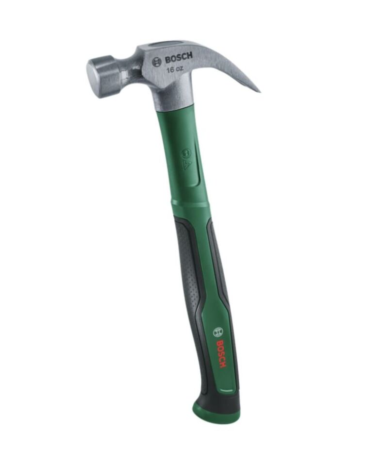 BOSCH 450 gr Orta Boy Yuvarlak Başlı - Çatal Ağızlı Çekiç 16 OZ