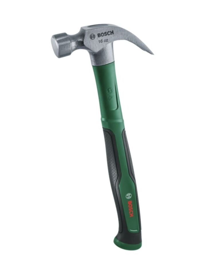 BOSCH 450 gr Orta Boy Yuvarlak Başlı - Çatal Ağızlı Çekiç 16 OZ