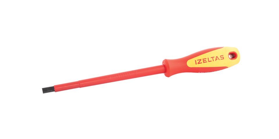 İZELTAŞ 1000V Düz İzoleli Elektrikçi Tornavida 2.5x75 (4140 17 2575)