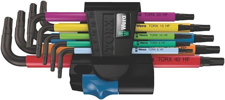 WERA 967/9 Renkli Torx Alyan Anahtar Takımı 9 Parça(05024179001)