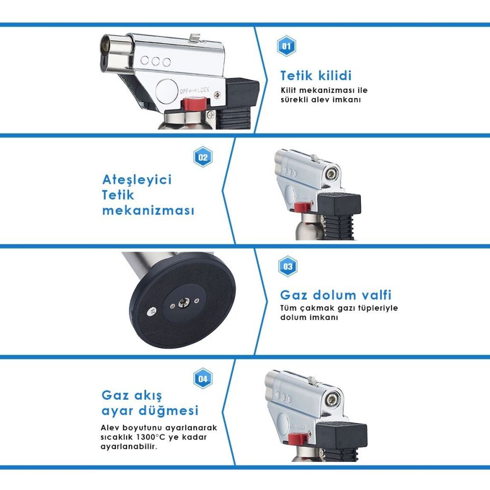 NEXON BS-261 Bütan Gaz Çakmak Tip Pürmüz