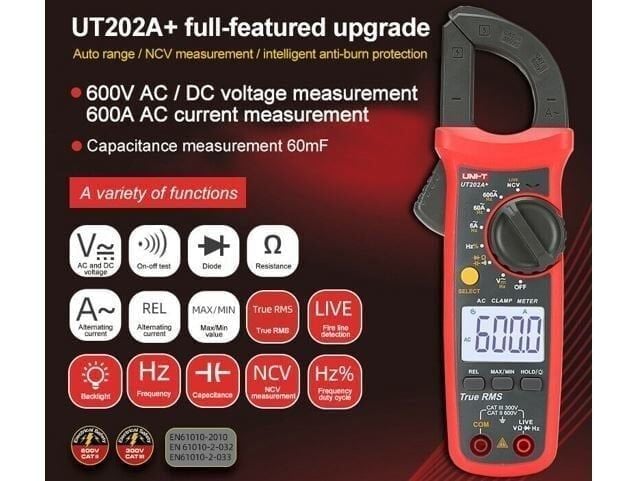 UNIT UT 202A+ Dijital Pensampermetre