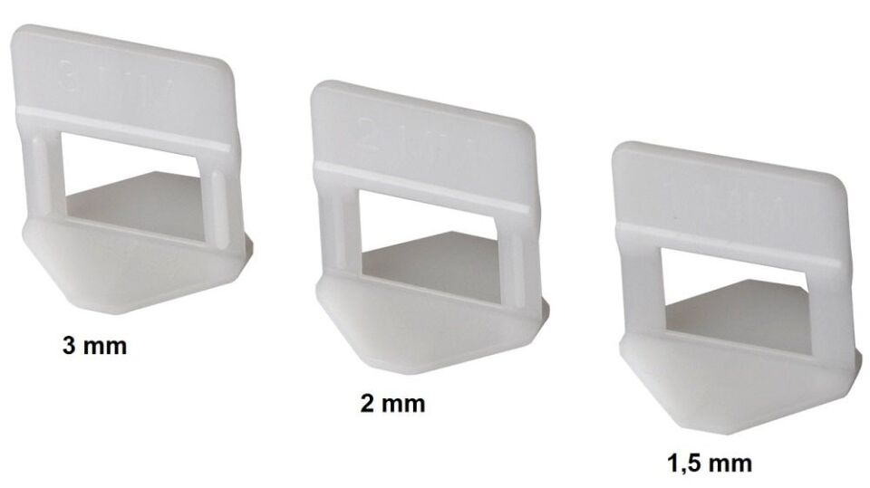 KRİSTAL Fayans - Seramik Seviye Klipsi 3.0 mm (250'li Paket)