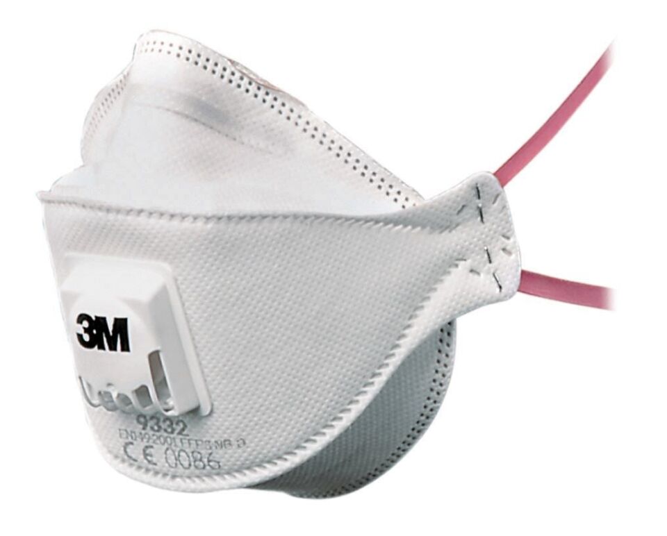 3M 9332 Ventilli Toz,Duman,Metal Dumanı Maskesi FFP3