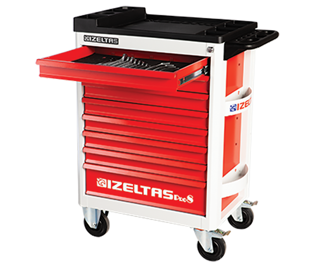 İZELTAŞ Pro Dolu Takım Arabası 206 Parça 8 Çekmece (8241001209)
