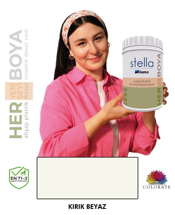 Bianca Stella Su Bazlı Boya Kırık Beyaz