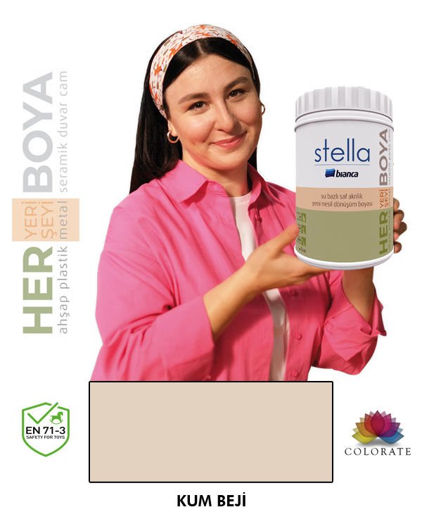 Bianca Stella Su Bazlı Boya Kum Beji