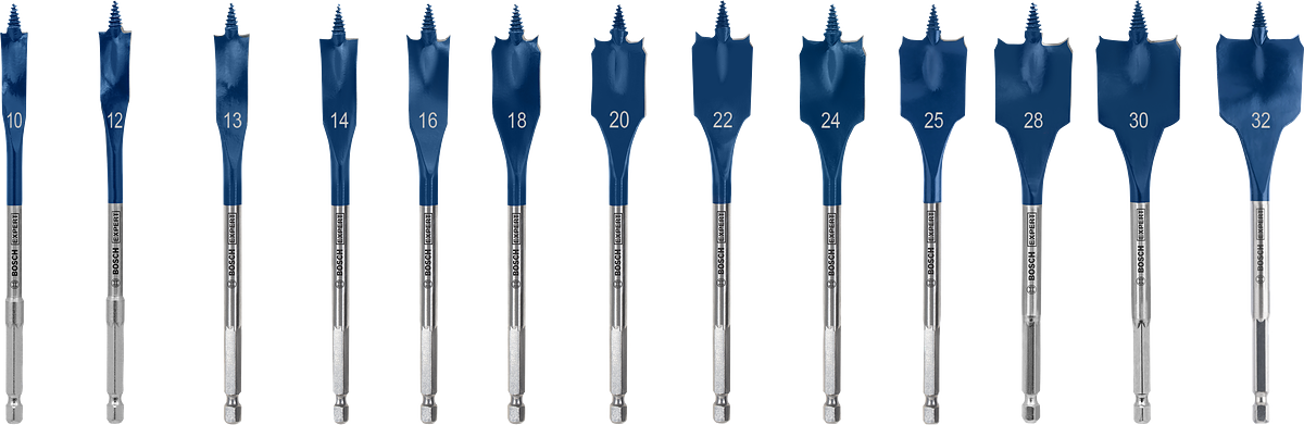 BOSCH EXPERT SelfCut Yaprak Tip Ahşap Matkap Ucu Altıgen Saplı (Ölçü Seçiniz)