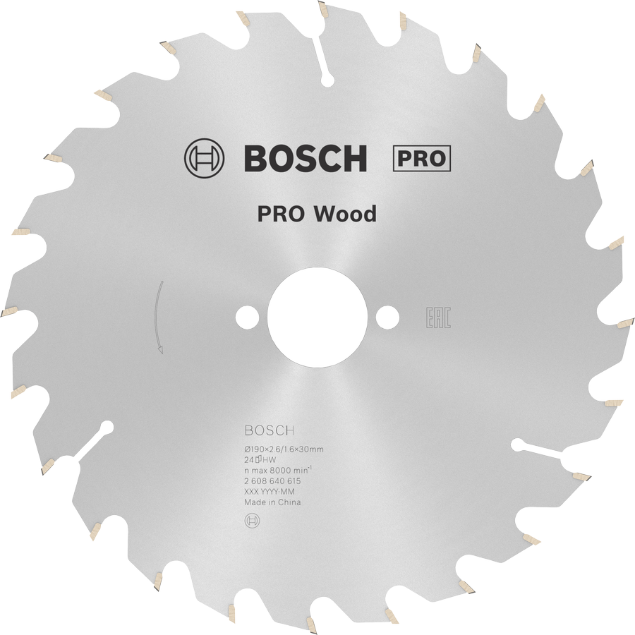 BOSCH Optiline Wood 190x30 mm 24 Diş Ahşap Daire Testere Bıçağı