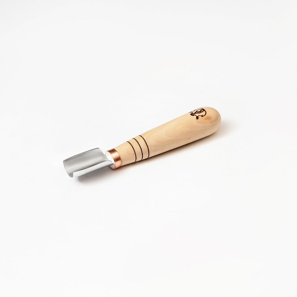 STRYI 390920 Kısa Tip Oluklu Ahşap Oyma Iskarpelası 20 mm