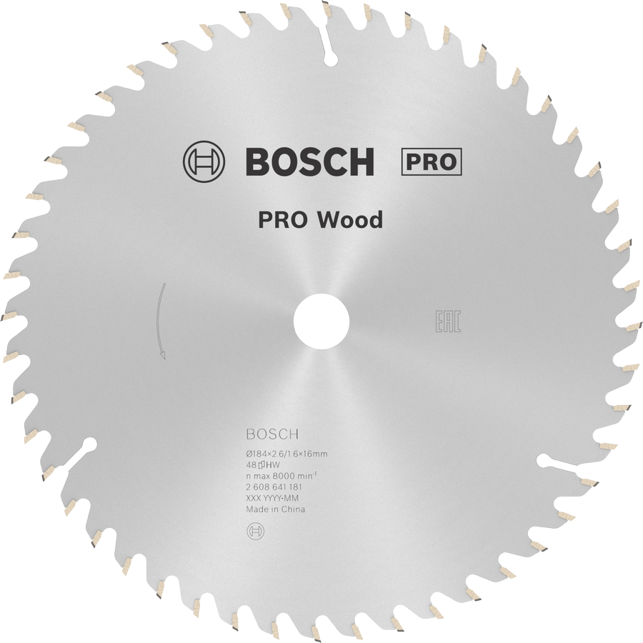 BOSCH Optiline Wood 184 mm 48 Diş Ahşap Daire Testere Bıçağı