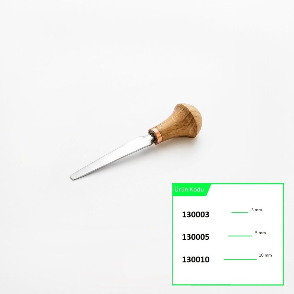 STRYI 130005 Düz Tip Ahşap Oyma Iskarpelası 5 mm