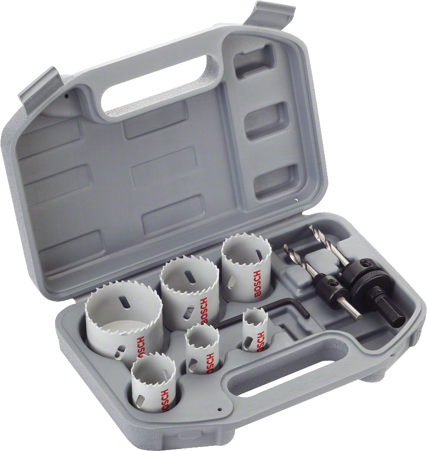 BOSCH 9 Parça HSS-Bimetal Panç - Delik Açma Testere Seti Ahşap ve Metal için