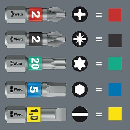WERA PZ2 x 50 mm Yıldız Bits Uç (855/4 BTH)
