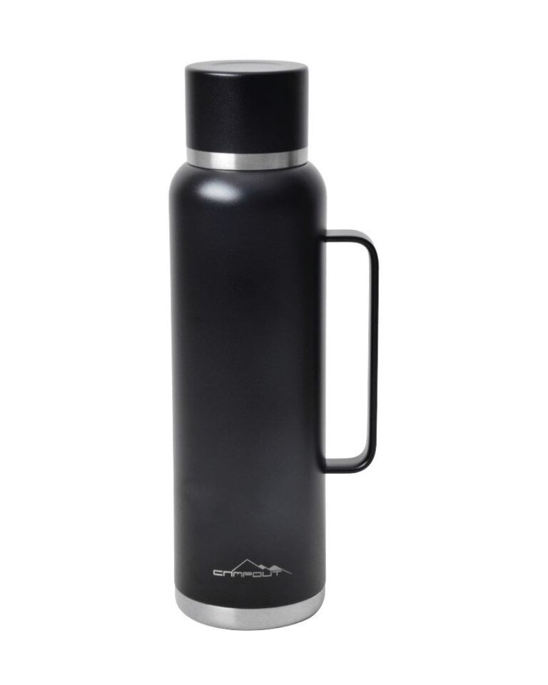 NURGAZ Campout Çift Katmanlı Termos Siyah 1500 ml (NG 164)