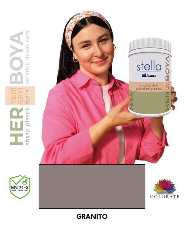 Bianca Stella Su Bazlı Boya Granito