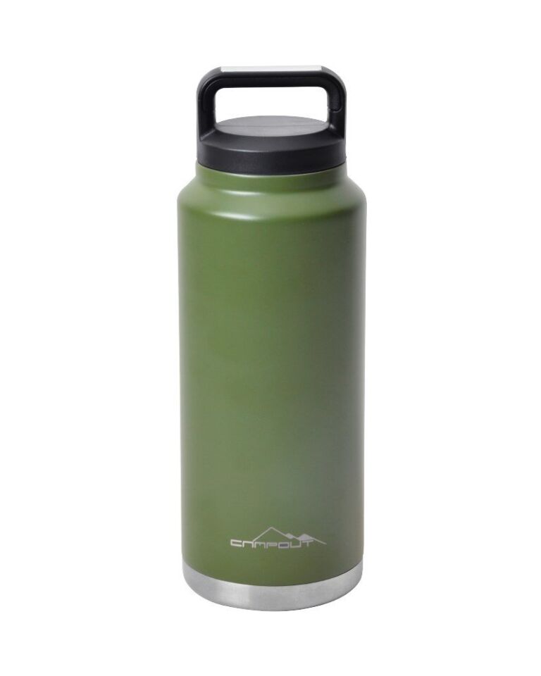 NURGAZ Campout Çift Katmanlı Termos Yeşil 1000 ml (NG 163)
