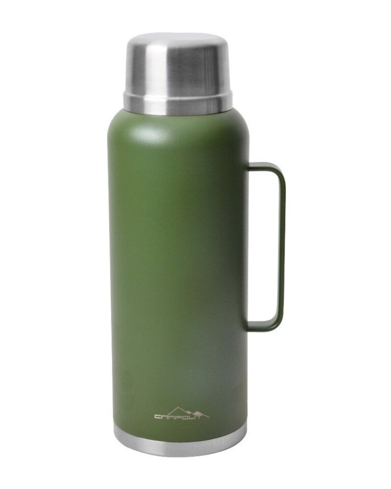 NURGAZ Campout Çift Katmanlı Termos 2600 ml Yeşil (NG 166)