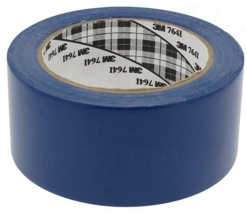 3M 7641 Yer İşaretleme Vinil Bant-Mavi
