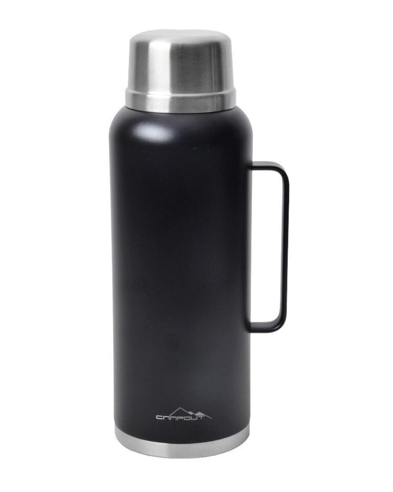 NURGAZ Campout Çift Katmanlı Termos 2600 ml Siyah (NG 166)