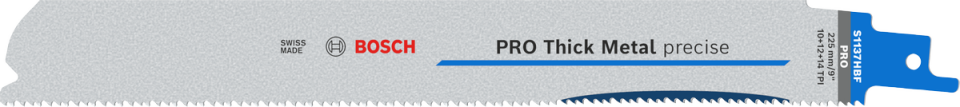 BOSCH PRO S 1137 HBF Metal Kesimi İçin Orta Hizmet Tilki Kuyruğu Testere Ucu 225 mm
