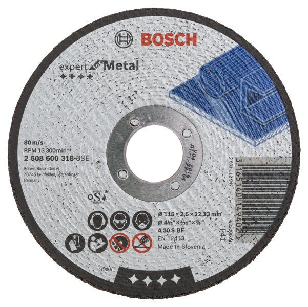 BOSCH 115x2.5 mm Metal Kesme Taşı (Expert For Metal)