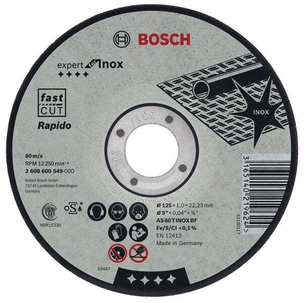 BOSCH 115x1 mm Inox Kesme Taşı (Expert For Inox)