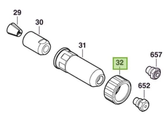 Bosch Yedek Parça Kovan Somunu GRG 18 Perçin Tabancası İçin