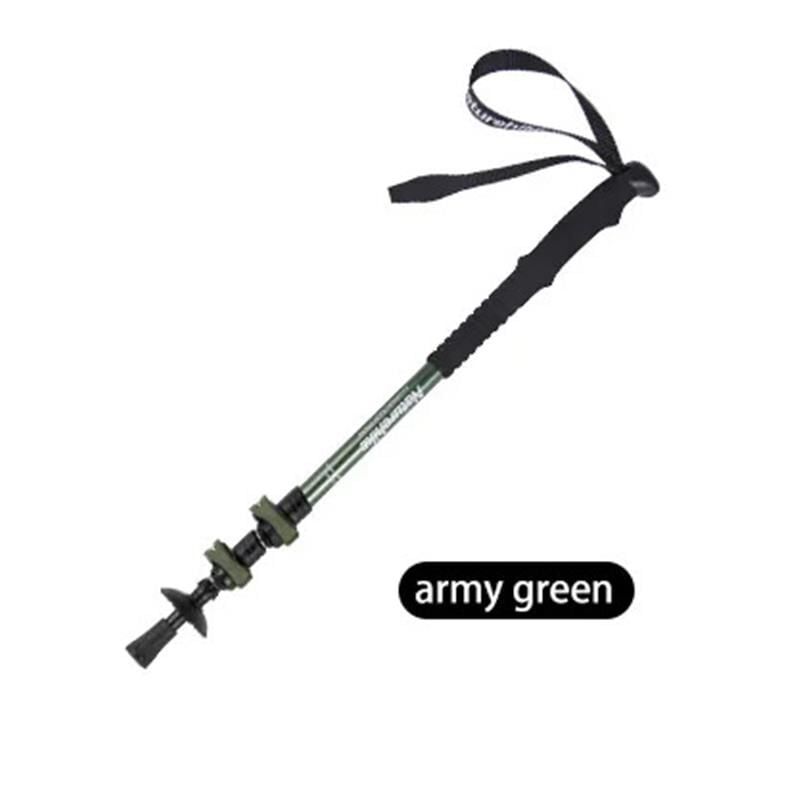 NATUREHIKE ST01 3-NODE Al Teleskopik Trekking Batonu 62-135 mm (Army Green)