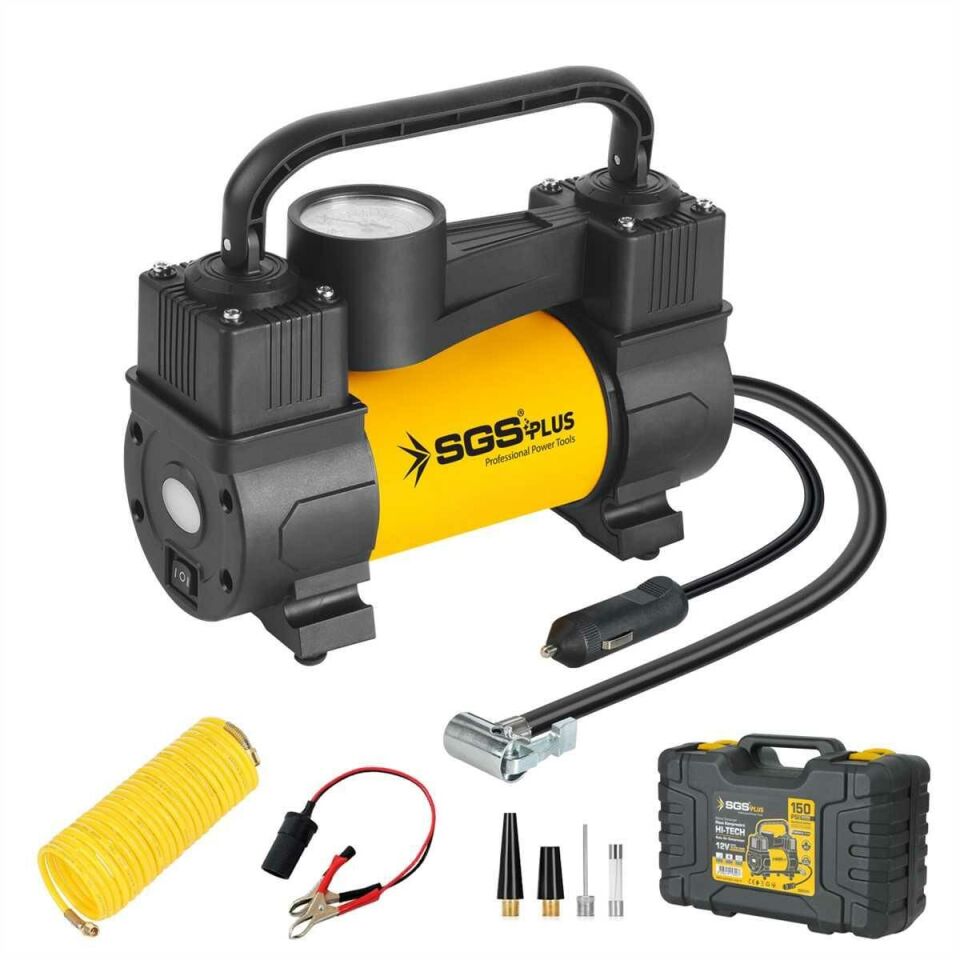 SGS 5391 Basınç Göstergeli Araç Hava Kompresörü 12V 150 PSİ