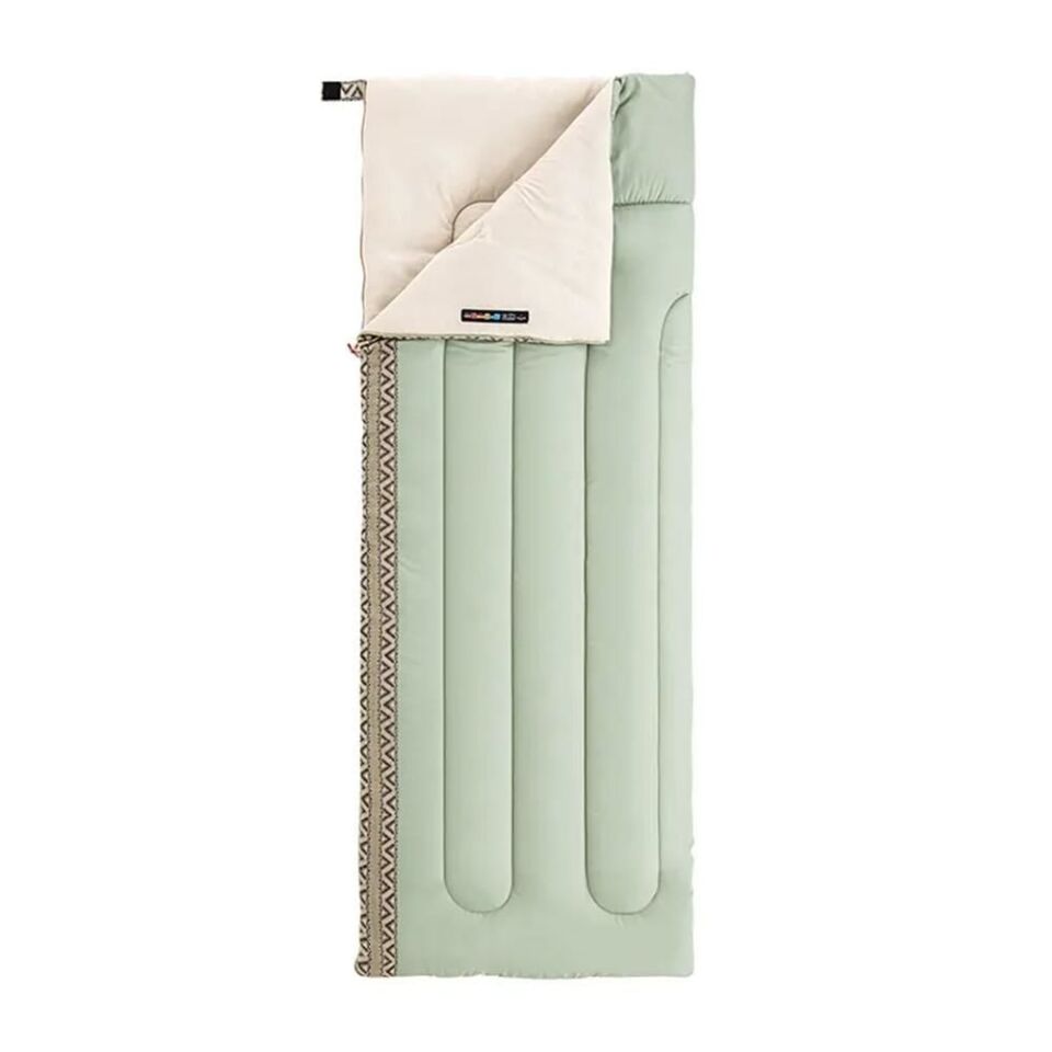 NATUREHIKE L 150 Zarf Tarzı Pamuklu Uyku Tulumu -4 Derece (Haki-Sağ)