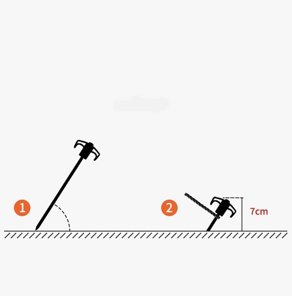 NATUREHIKE Çadır Kazığı 25 Cm (Galvanizli Demir)