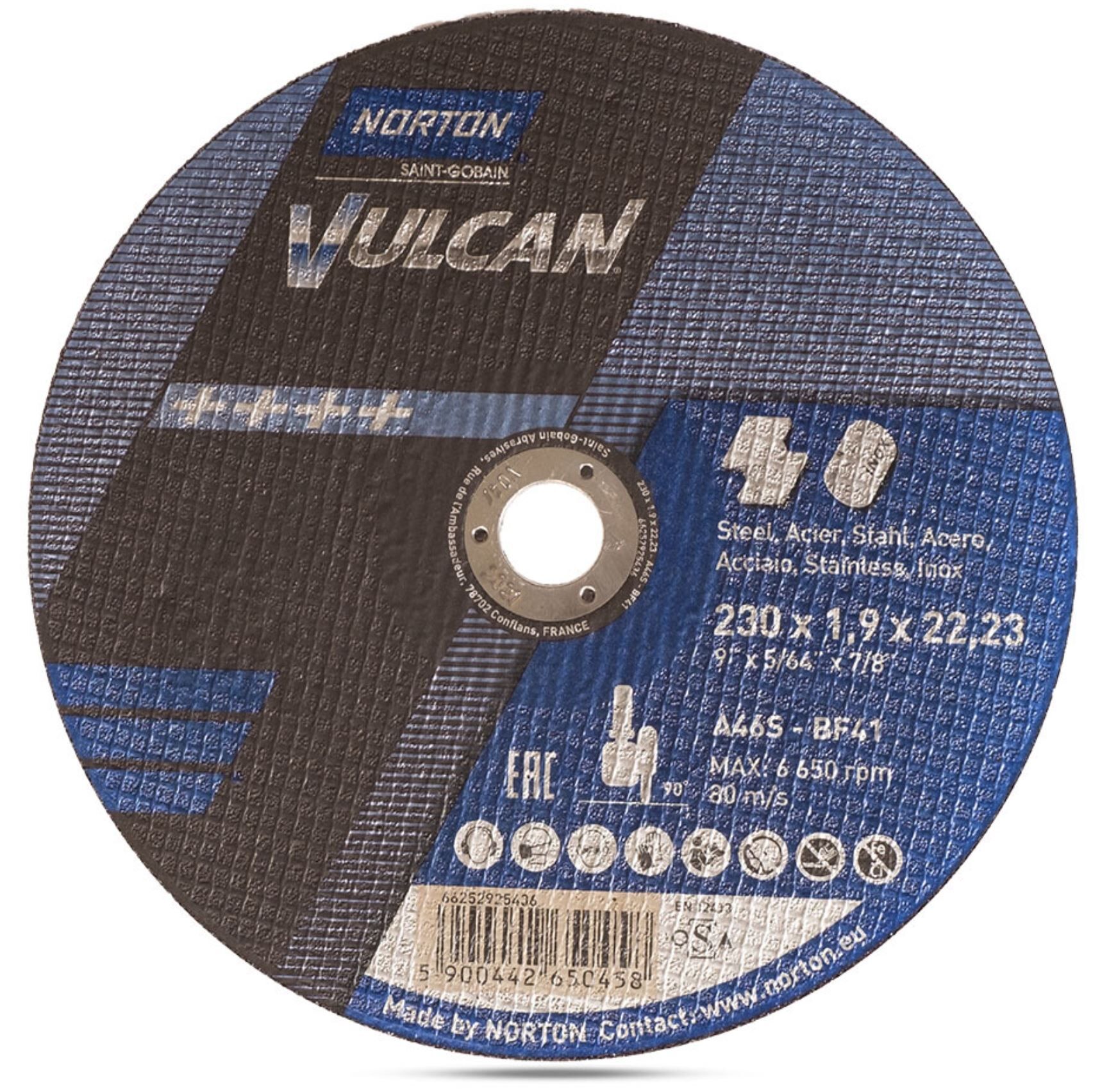 NORTON 230x1.9 mm Inox Kesme Taşı (Vulcan)