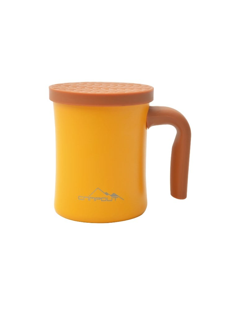 NURGAZ Campout Çift Katmanlı Termos Kupa Sarı (NG 174-S)
